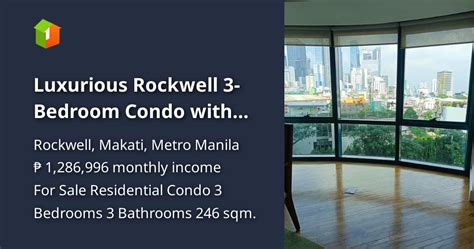 megaworld condos in rockwell|3 Bedrooms Condo For Sale in Rockwell, Makati, Metro Manila.